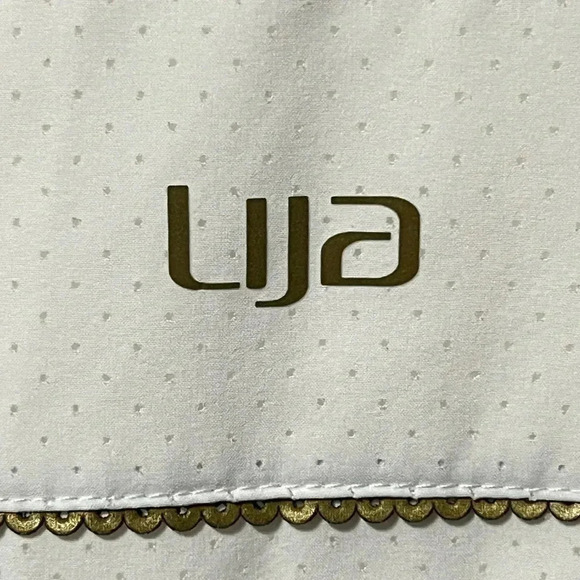 Lija White Flora Game Day Full Zip Contrast Print Floral Drawcord Golf … - Picture 10 of 16